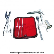 Hegar uterine dilator 3 pieces set,3-4, 5-6, 7-8, pinwheel, mathieu, grave large, collin large